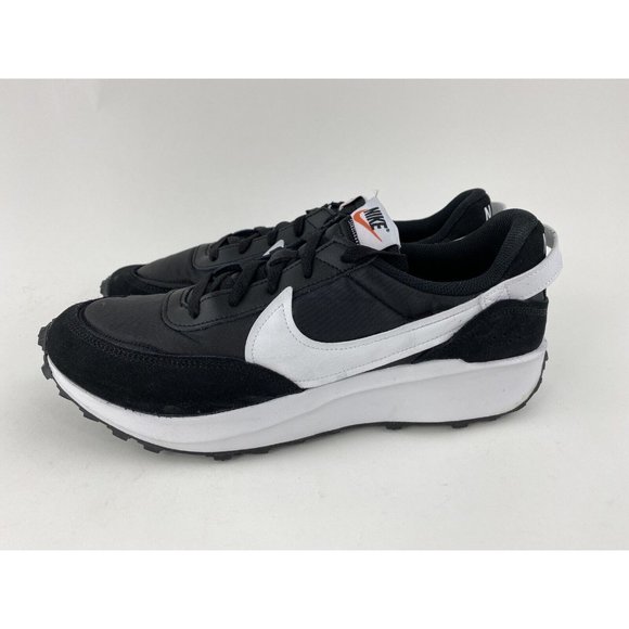 Nike Waffle Debut Black White Men's Sneakers Shoes - Picture 11 of 12